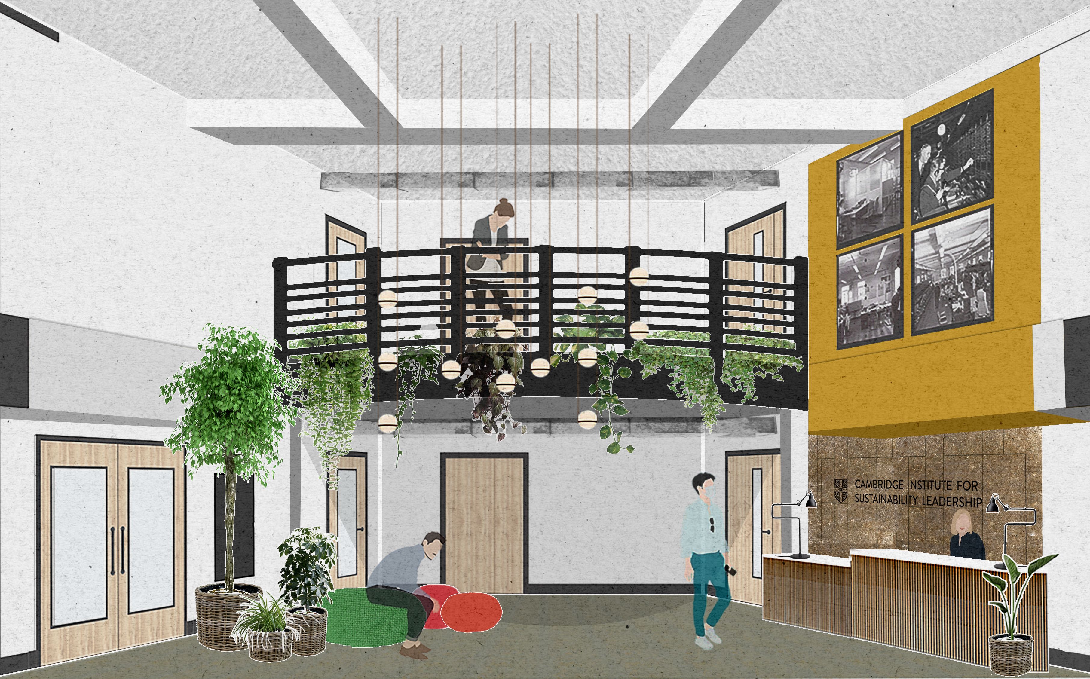 Interior design render by Eve Waldron Design