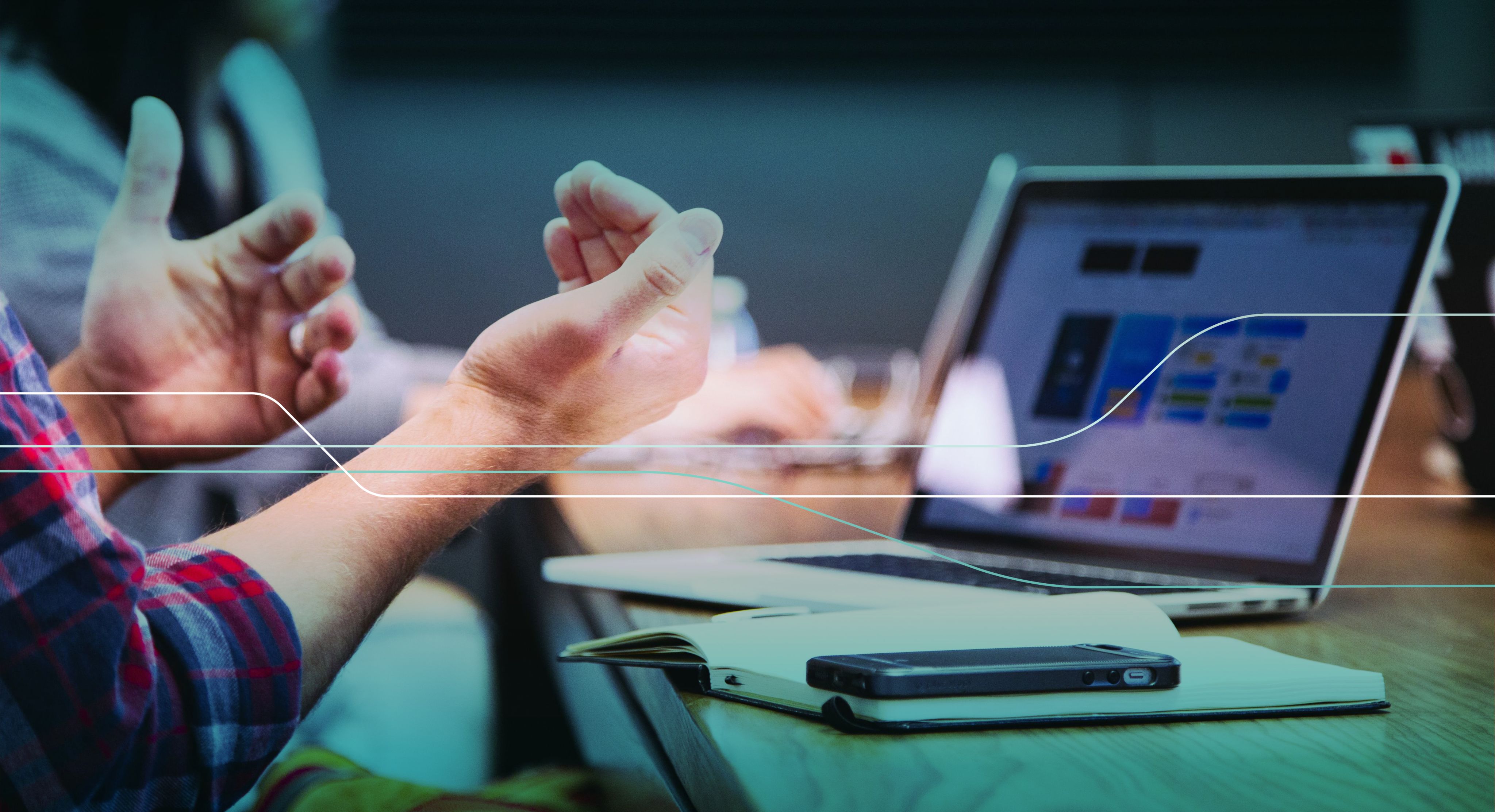 black smartphone near person