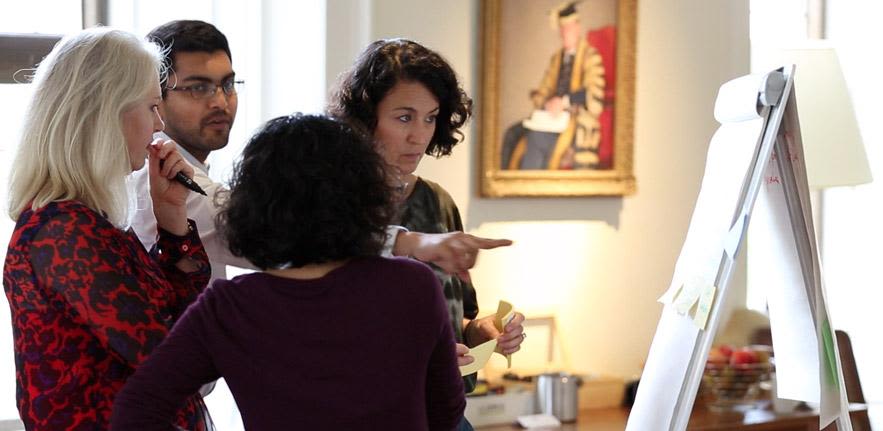 People taking part in custom workshop