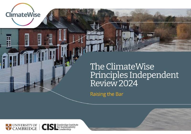 Cover of ClimateWise Principles Independent Review 2024